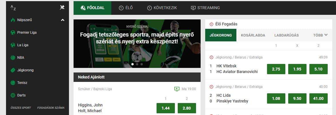 unibet belépés